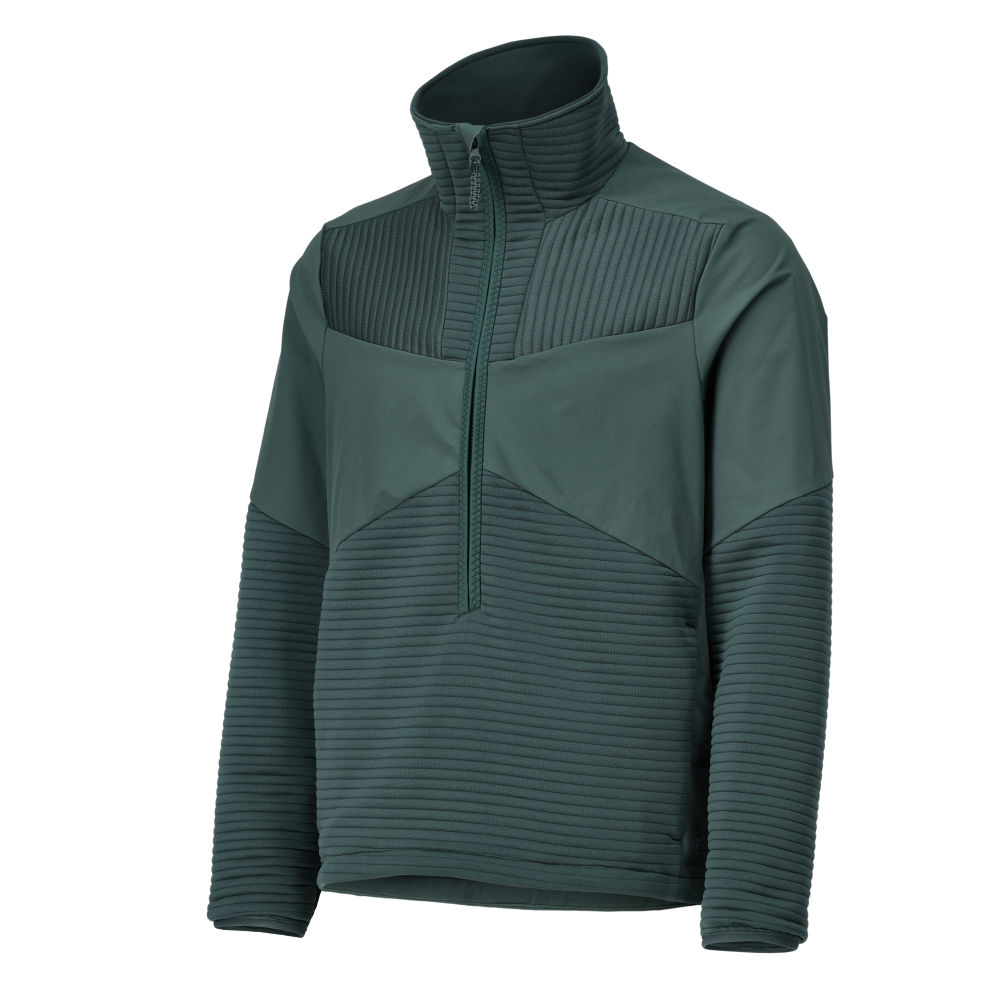 Mascot Customized Fleece Jumper with half zip and lining, detail