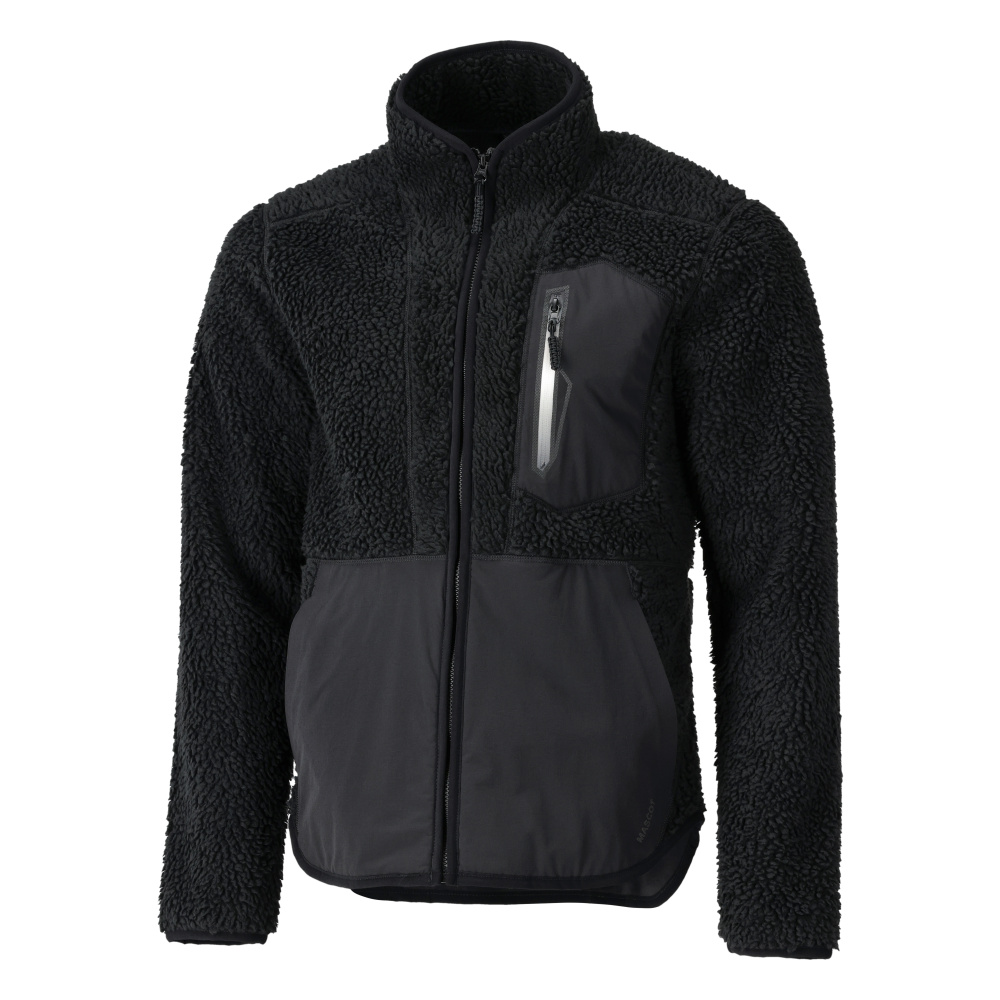 Mascot Customized Pile jacket with zipper, detail