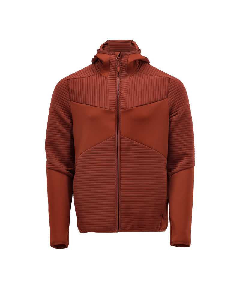 Mascot Customized Fleece hoodie with zipper, front