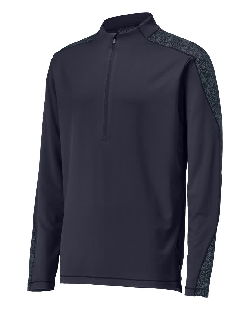 Mascot Customized T-shirt, long-sleeved, with half zip, detail