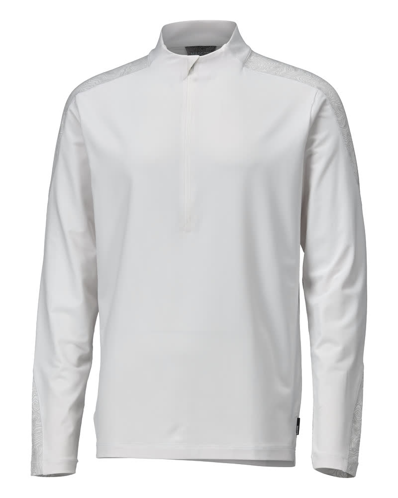 Mascot Customized T-shirt, long-sleeved, with half zip, detail