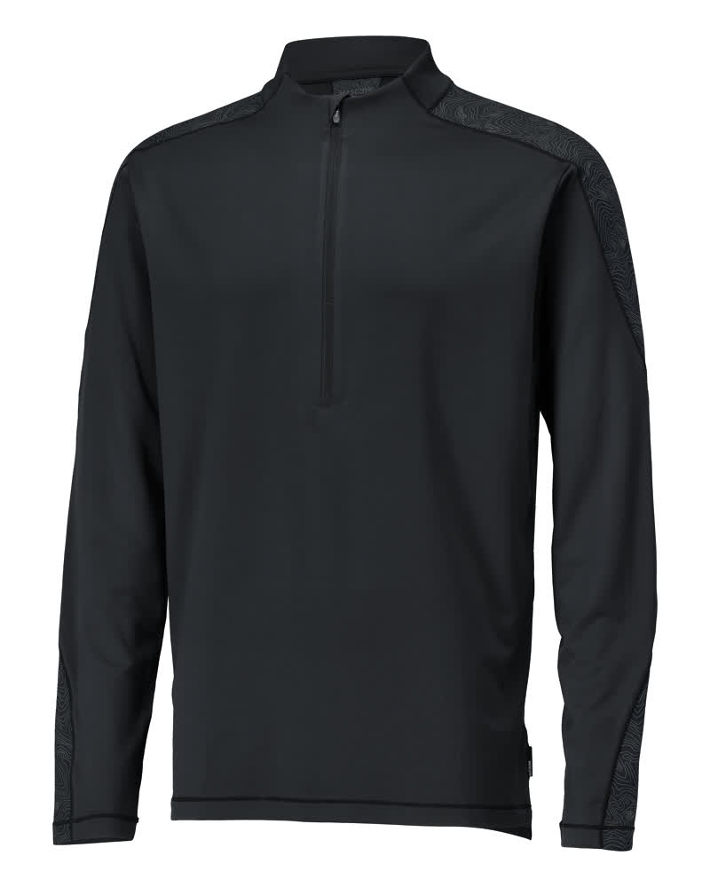 Mascot Customized T-shirt, long-sleeved, with half zip, detail