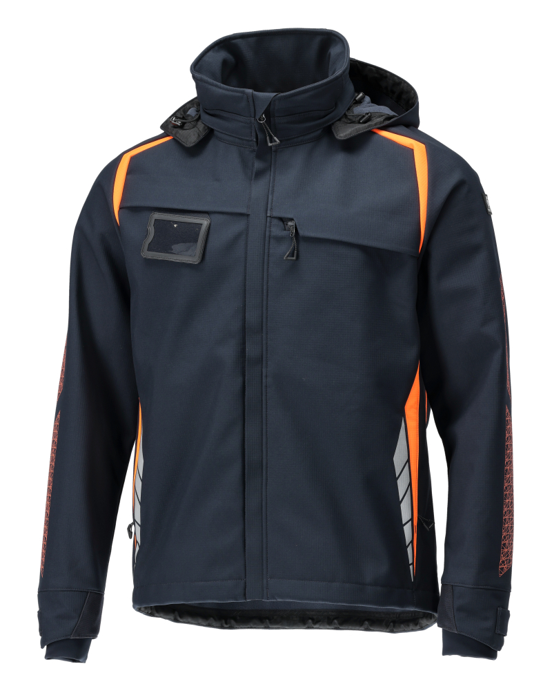 Mascot Accelerate Safe Softshell jacket with hood, detail