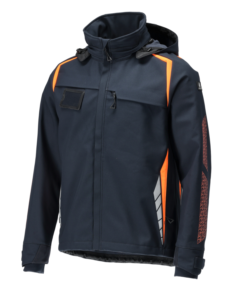 Mascot Accelerate Safe Softshell jacket with hood, detail