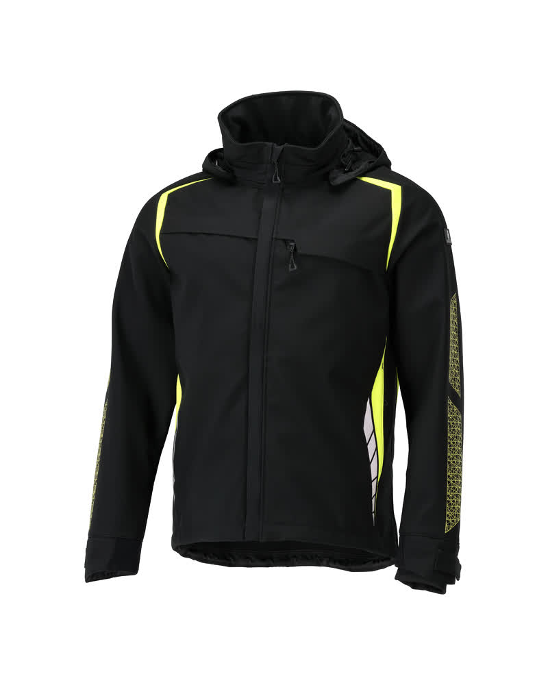 Mascot Accelerate Safe Softshell jacket with hood, detail