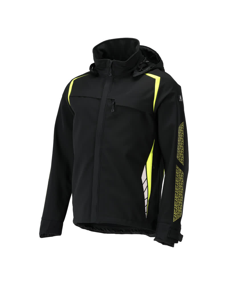 Mascot Accelerate Safe Softshell jacket with hood, detail