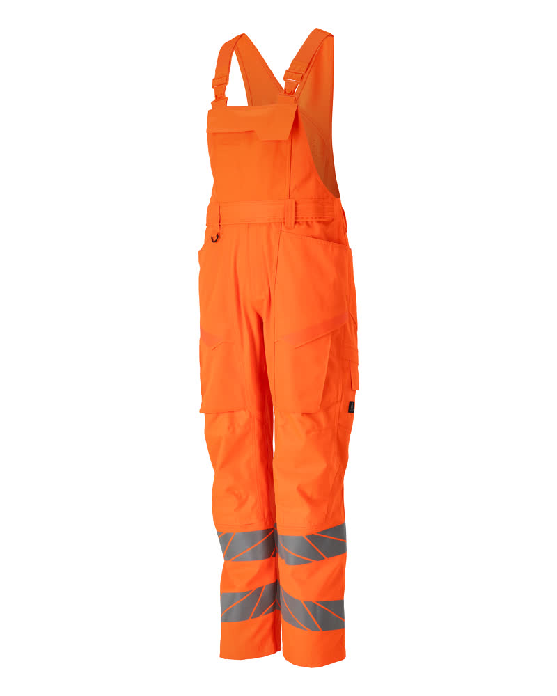 Mascot Accelerate Safe Bib & Brace with kneepad pockets, detail