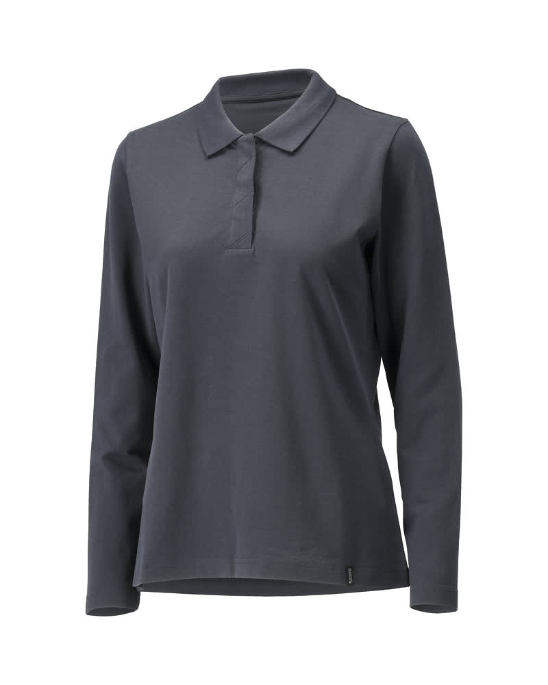 Mascot Crossover Women's Polo Shirt, long-sleeved, detail