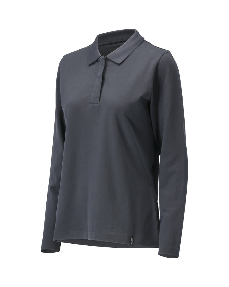Mascot Crossover Women's Polo Shirt, long-sleeved, detail