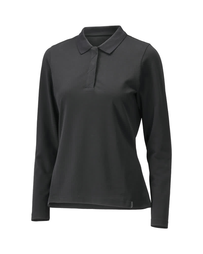 Mascot Crossover Women's Polo Shirt, long-sleeved, detail