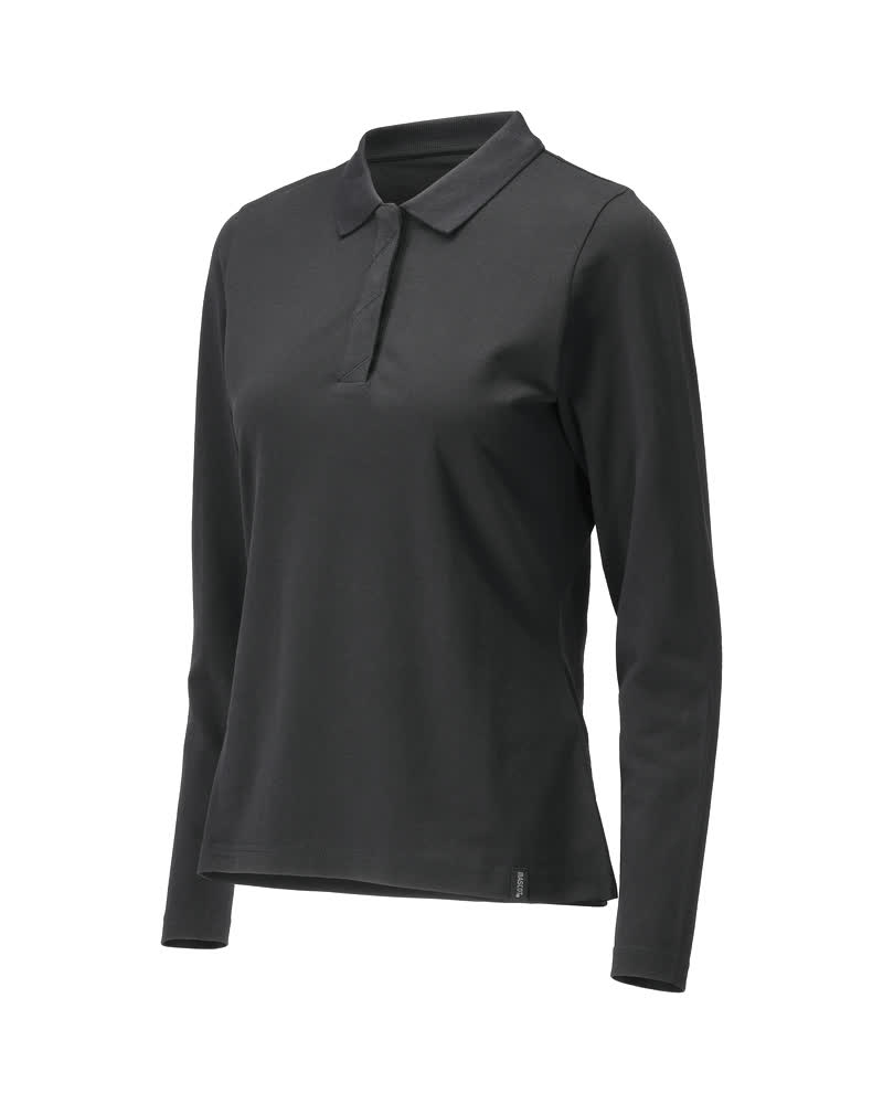 Mascot Crossover Women's Polo Shirt, long-sleeved, detail