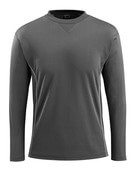 50128-933-0917 T-shirt, long-sleeved - black/hi-vis yellow