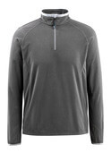 50148-239-18 Fleece Jumper with half zip - dark anthracite