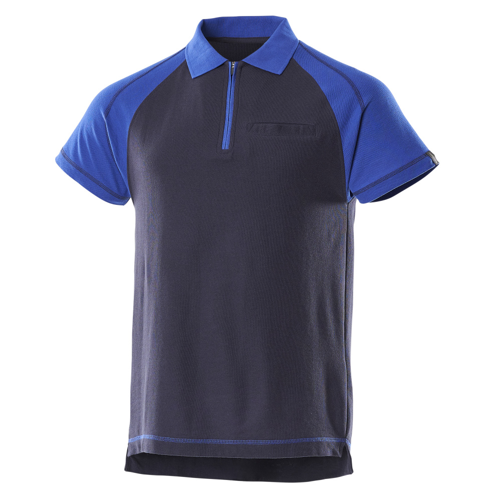 Mascot Image Bianco Polo Shirt with chest pocket, detail