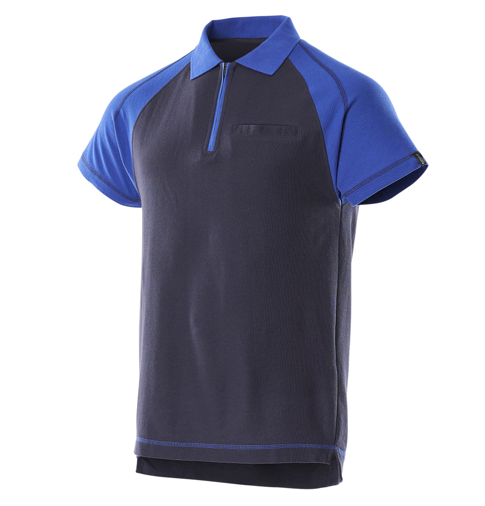 Mascot Image Bianco Polo Shirt with chest pocket, detail