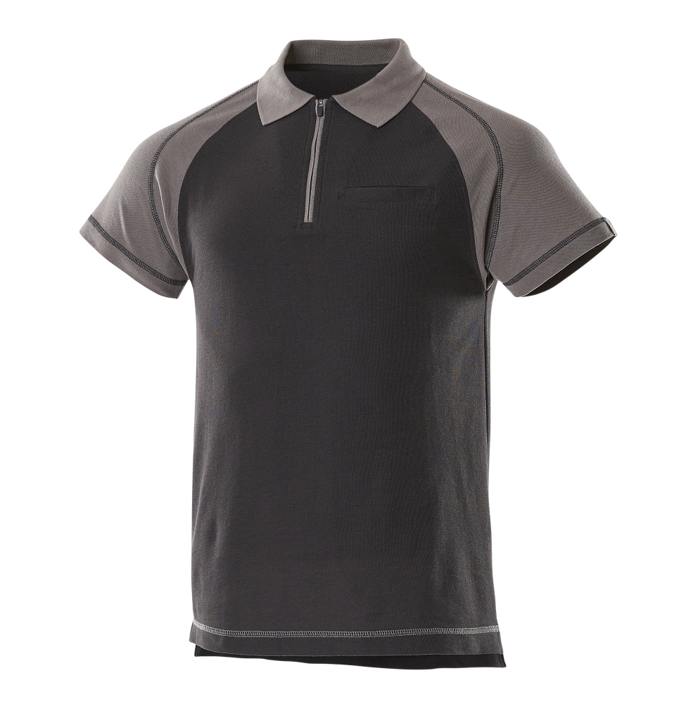 Mascot Image Bianco Polo Shirt with chest pocket, detail