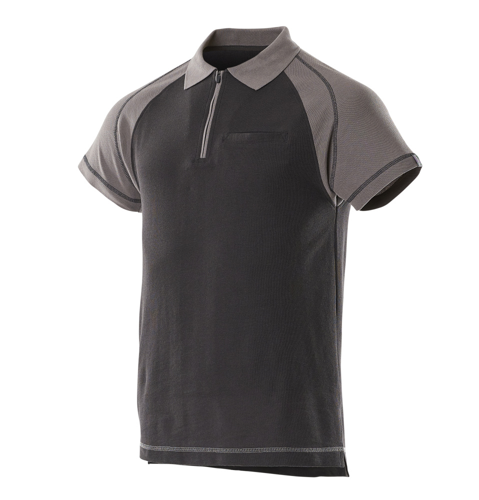 Mascot Image Bianco Polo Shirt with chest pocket, detail