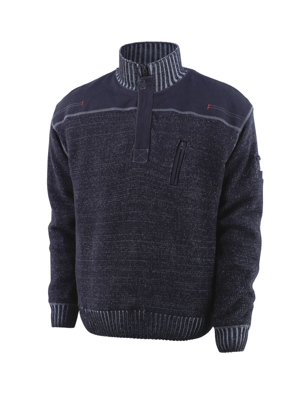 Mascot Frontline Naxos Knitted Jumper with half zip, detail