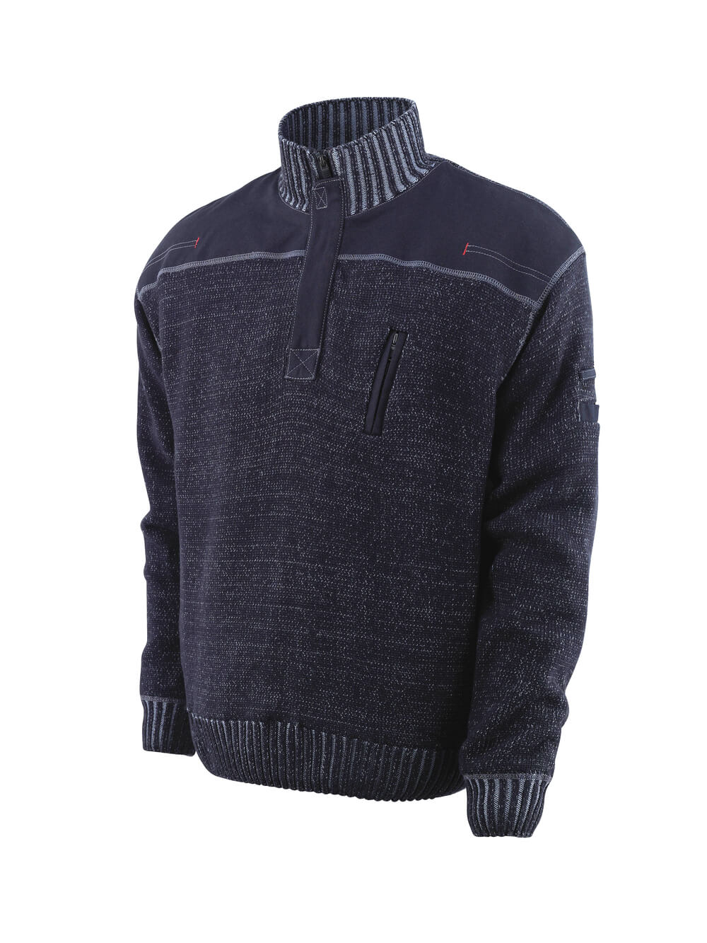 Mascot Frontline Naxos Knitted Jumper with half zip, detail