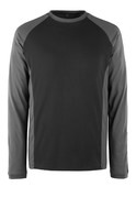 50568-959-0918 T-shirt, long-sleeved - black/dark anthracite