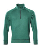 50611-971-03 Sweatshirt with half zip - green