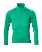 50611-971-333 Sweatshirt with half zip - grass green