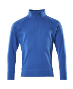 50611-971-91 Sweatshirt with half zip - azure blue