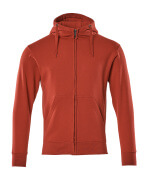 51590-970-02 Hoodie with zipper - red