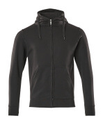 51590-970-09 Hoodie with zipper - black