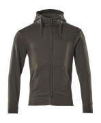 51590-970-18 Hoodie with zipper - dark anthracite