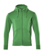 51590-970-333 Hoodie with zipper - grass green