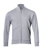 51591-970-08 Sweatshirt with zipper - grey-flecked